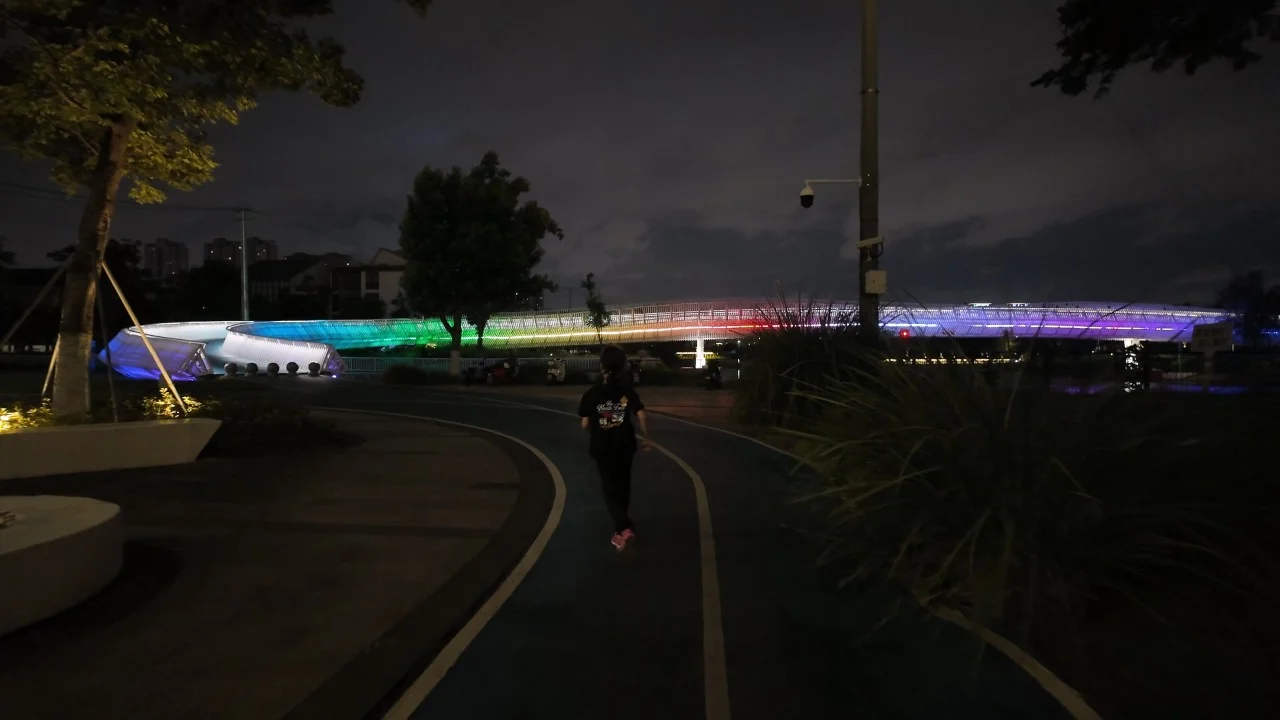 CityWalk晚饭后溜达-苏州小外滩，活力体育公园，元和塘公园，伦敦桥、蠡口桥 10