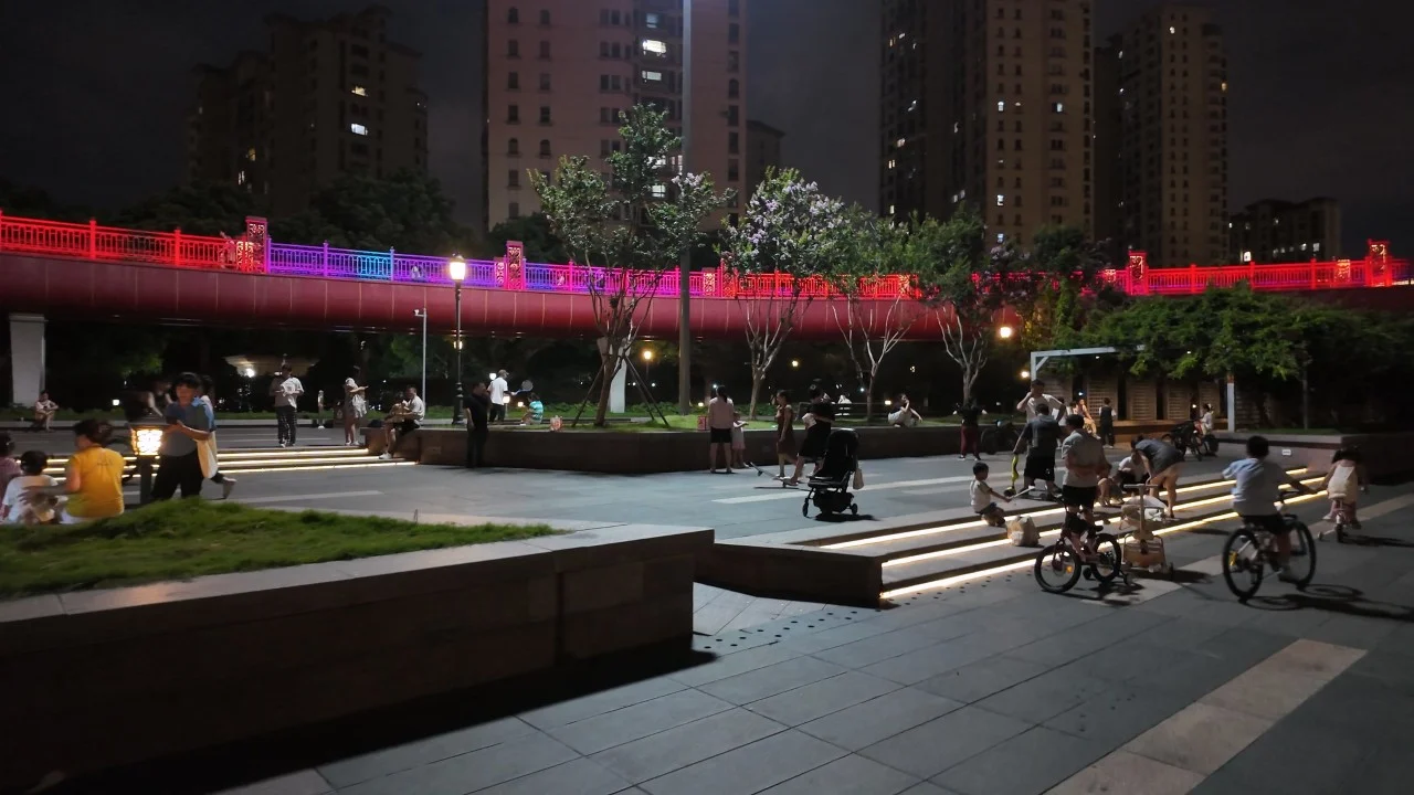 CityWalk晚饭后溜达-苏州小外滩，活力体育公园，元和塘公园，伦敦桥、蠡口桥 7