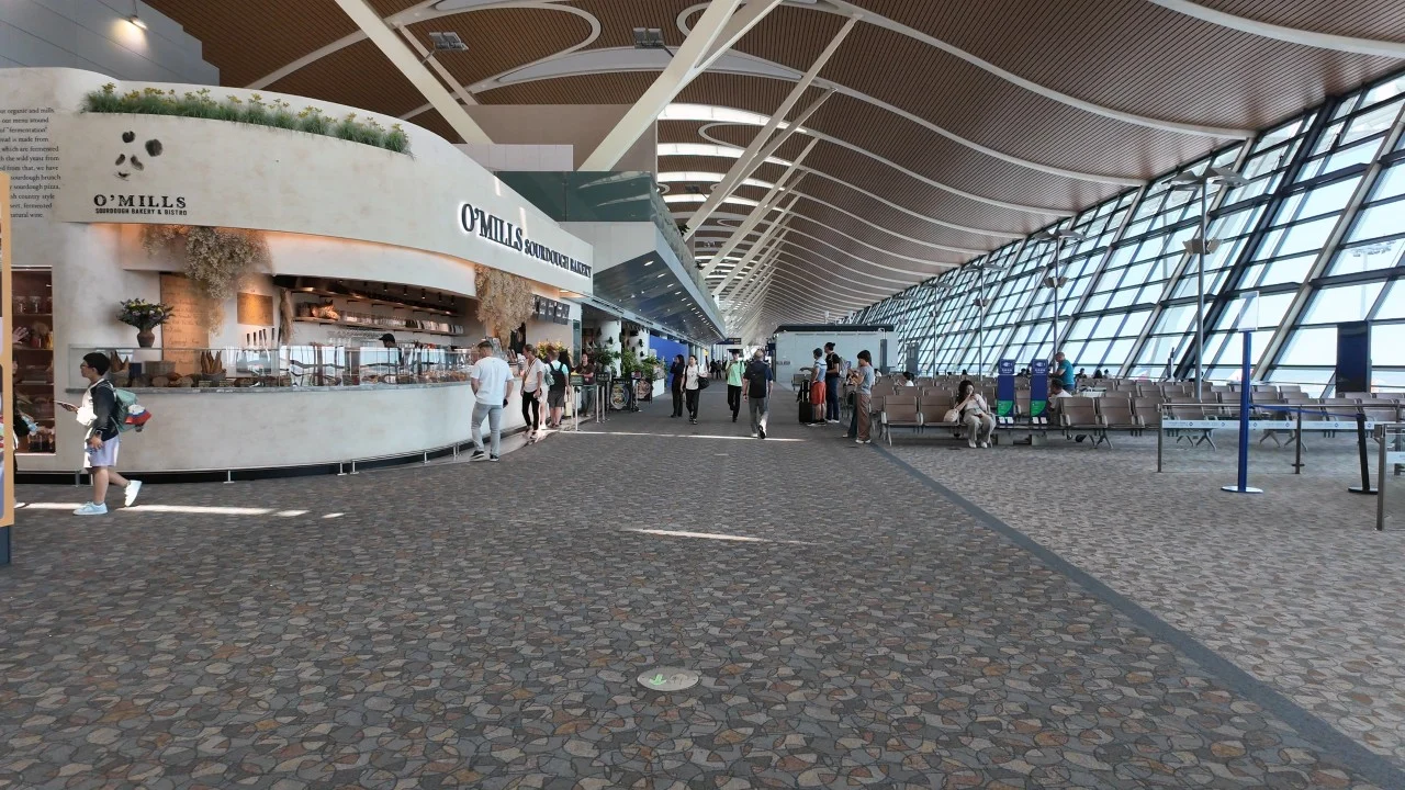 🚶‍♂️上海浦东国际机场T2｜沉浸式随行体验 ✈️ 边走边看候机楼全景07